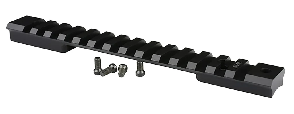 Warne 765620MOA Mountain Tech Tactical Rail Black Anodized Aluminum Howa Mini Action Short Action, 20 MOA