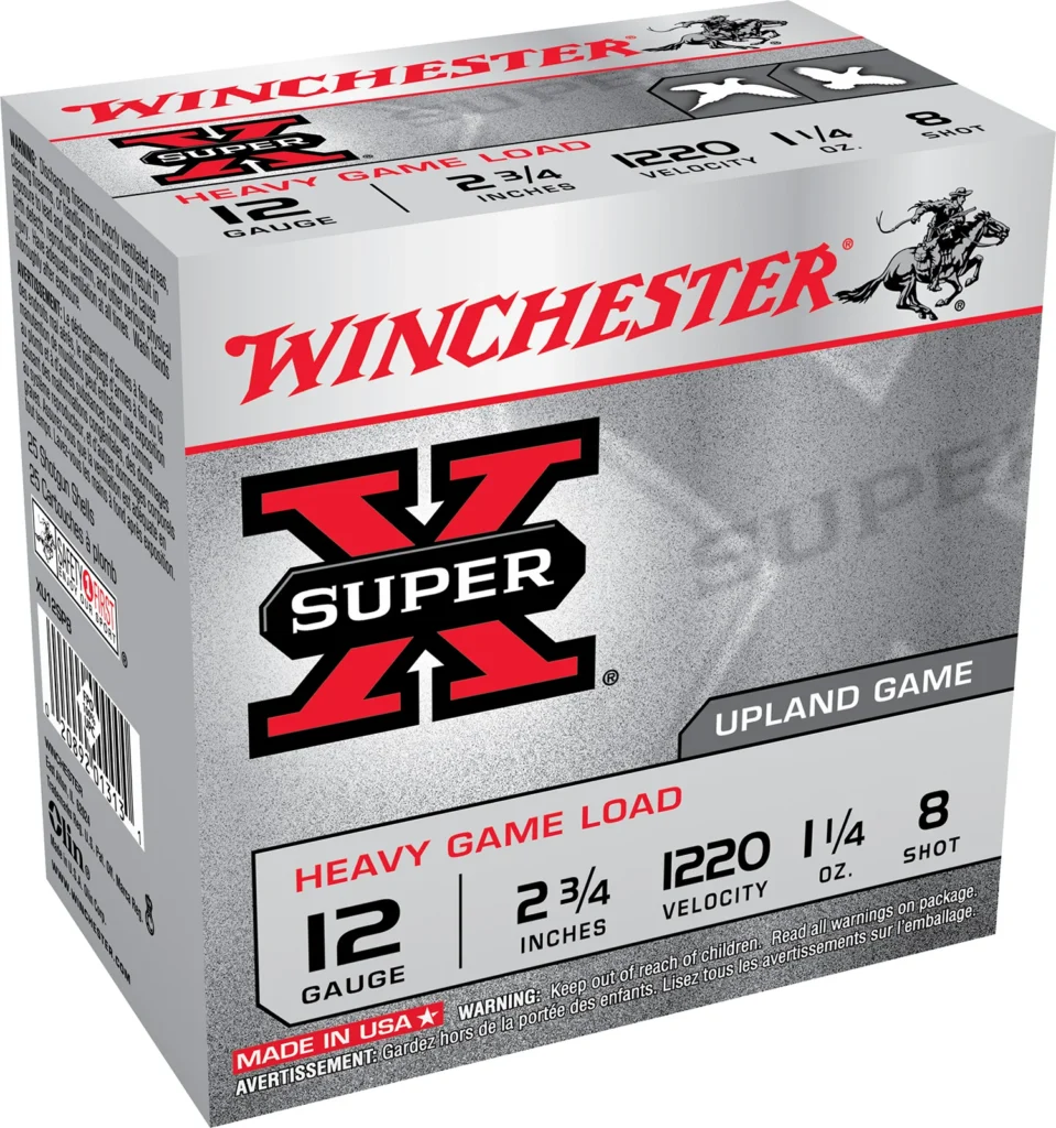 Winchester Ammo XU12SP8 Super X Heavy Game Load 12Gauge 2.75" 1 1/4oz 8Shot 25 Per Box/10 Case