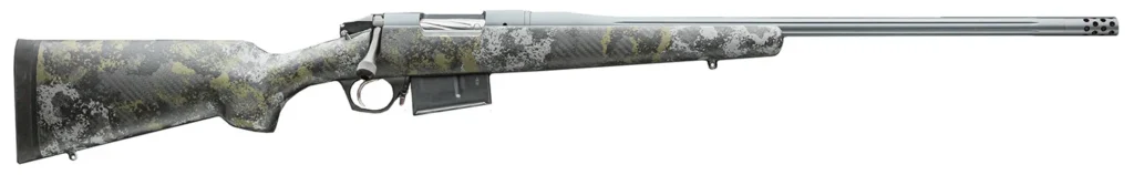 Bergara Rifles BPR2665CM Premier Canyon 6.5 Creedmoor 3+1 20" Sniper Gray Cerakote Fluted Barrel, Sniper Gray Cerakote Steel Receiver, Swamper Rouge Camo AG Composite Stock