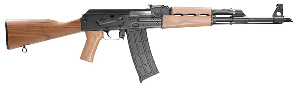 Zastava Arms Usa ZR90556WM PAP M90  5.56x45mm 30+1 18.25" Black Chrome Lined Barrel, Black Walnut Handguard, Walnut Fixed Stock & Grip