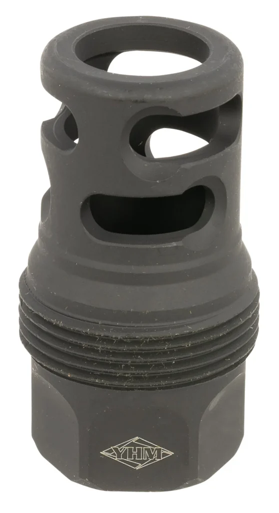 Yankee Hill 4445MB32 sRx Q.D. Muzzle Brake Short Black Phosphate Steel with 5/8"-32 tpi for sRx Adapters