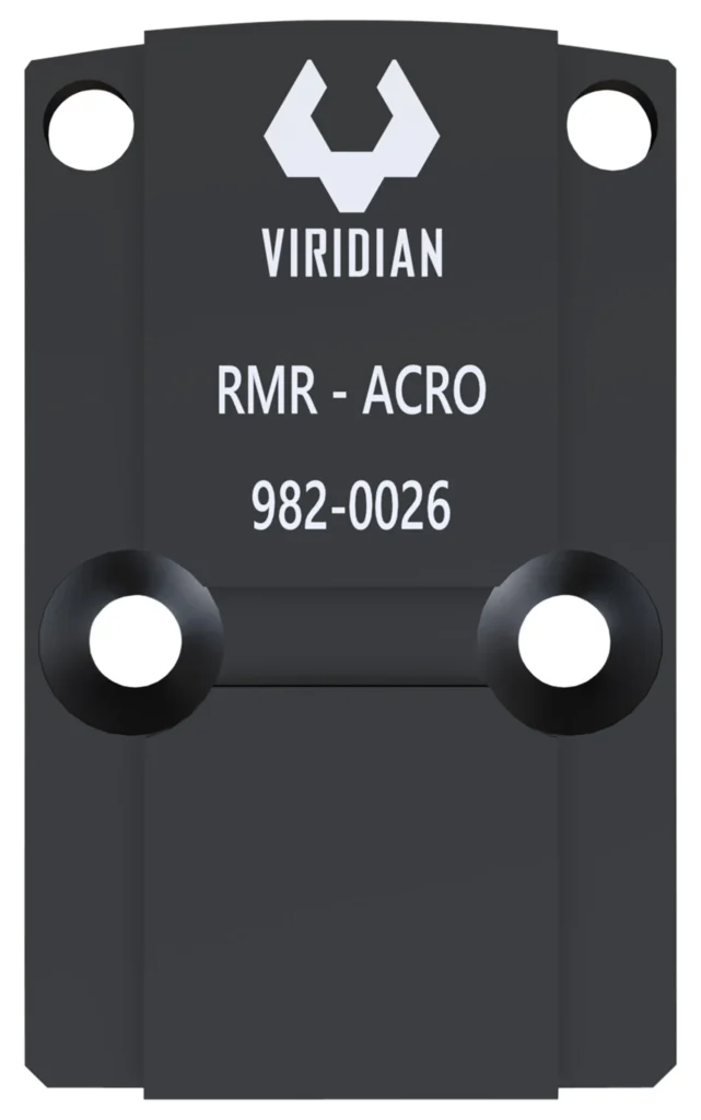 Viridian 9820026 RFX45 RMR Mounting Adapter  Black Anodized