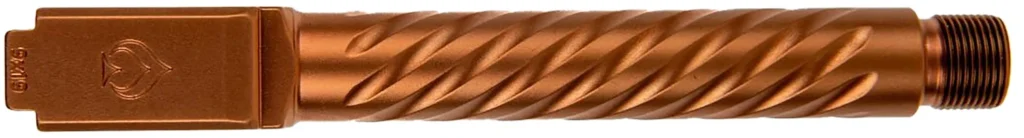 Ballistic Advantage BAPSG175T3R Premium Series  Threaded/Spiral Fluted, 9mm Luger, Copper PVD, Fits Glock 17 Gen 5