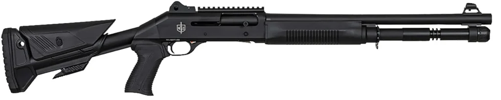 MAC 21000154 1014 Breacher 12 Gauge 3" 5+1 18.50", Black, Synthetic Furniture, Fully Adj. Pistol Grip Stock, Ghost Ring Sight, Optics Mount, 3 Chokes