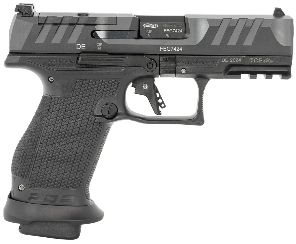 Walther Arms 2884976 PDP Pro-E 9mm 18rd 4" Black Steel Slide