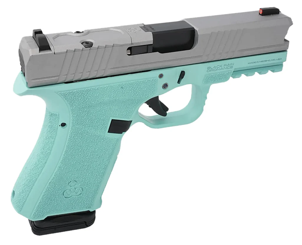 Black Rain Ordnance FL9MMTIFFSM   Compact Frame 9mm 15+1 4" Stainless Steel Slide
