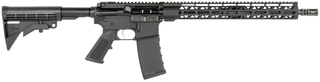 Anderson B2K869A034 Dark Horse  5.56x45mm NATO 30+1 16" Black Nitride Steel Barrel, Matte Black Picatinny Rail Aluminum Receiver, M-LOK Handguard, 6 Position Black Synthetic Stock, A2 Style Grip