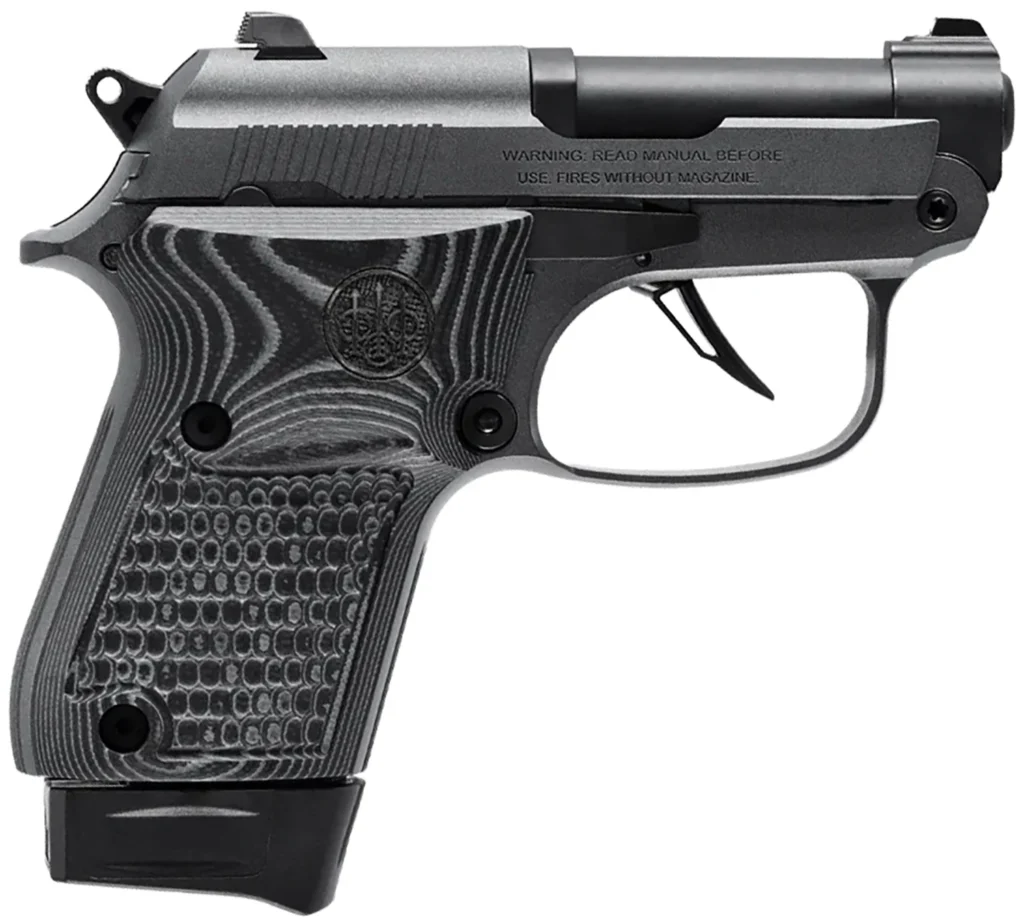 Beretta USA J20X22R8 20X Bobcat You're On Your Own 22 LR 8+1 2.40" Black Steel Barrel, Gray Cerakote ELS/Serrated Steel Slide, Black Polymer Frame w/Beavertail, Helica Texture Grip
