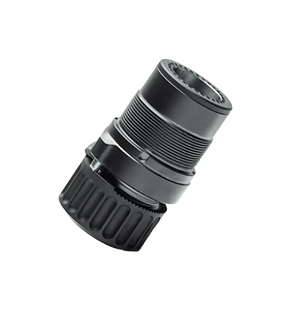 B&T Firearms SD-145504 HUB Adapter  7.62 Black Titanium/Stainless Steel