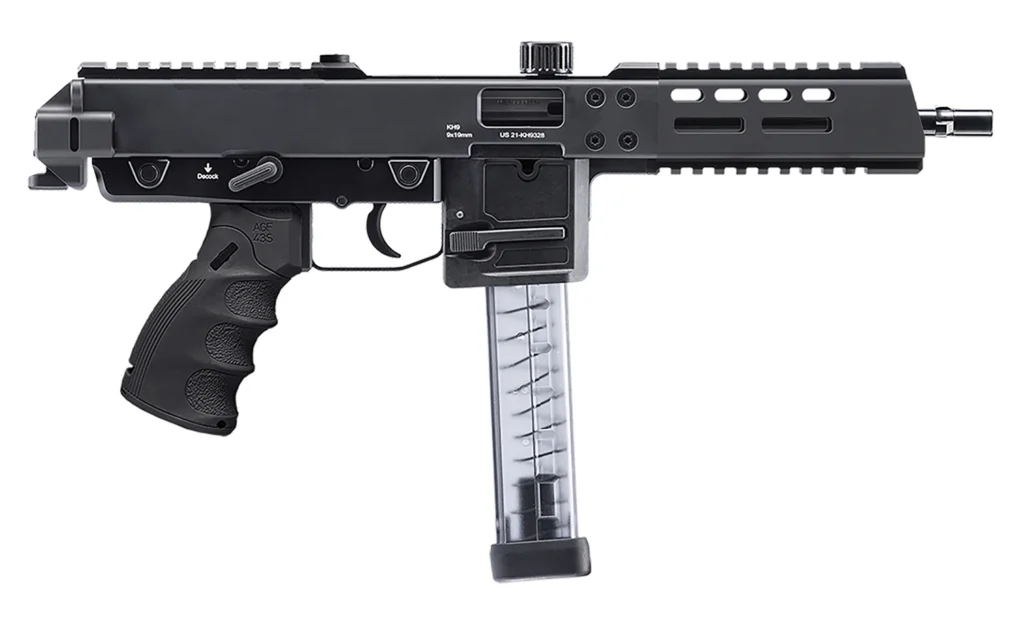 B&T Firearms BT-440000-C-US KH9 Covert 9mm Luger 30+1 6" Black Barrel, Black Cerakote Aluminum/Polymer Picatinny Rail Receiver, Black Finger Grooved Grip, Ambidextrous