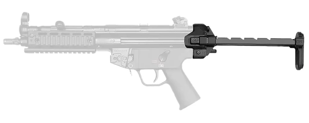 B&T Firearms BT200590 Telescopic  Steel/Aluminum Fits H&K MP5 Retractable
