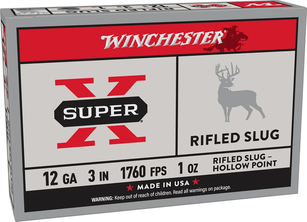 Winchester Ammo X123RS15 Super X  12Gauge 3" 1oz Rifled Slug Shot 5 Per Box/50 Case