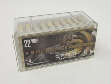 Federal .22 WMR 30gr JHP Brass – 50rd